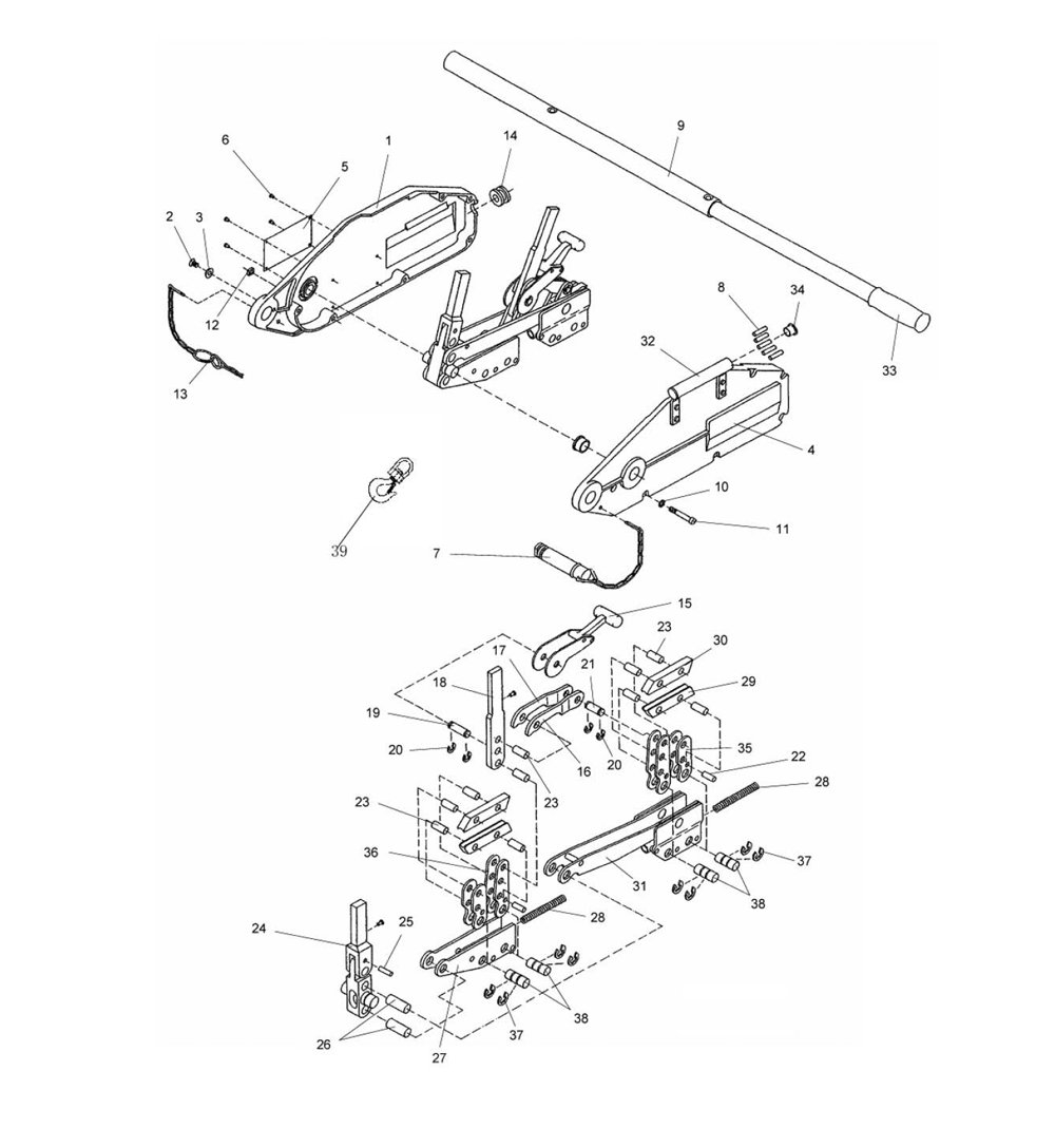 Fig-0 Diagram and Parts List for JG-150 286515 Jet Hand Truck & Dolly