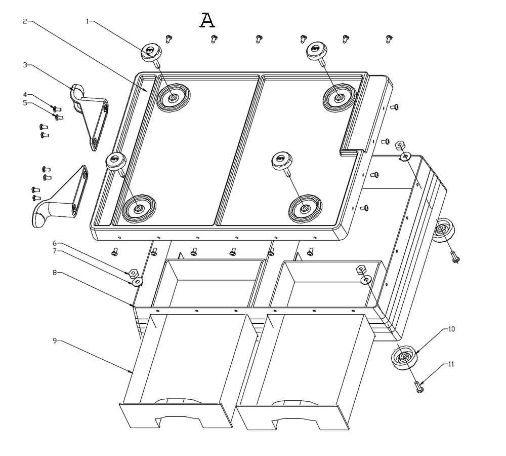 Fig-1 Diagram and Parts List for 708015  Jet Shaper