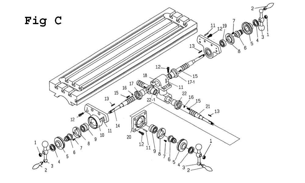 Fig-4 Diagram and Parts List for JTM-2 690017 Jet Mill