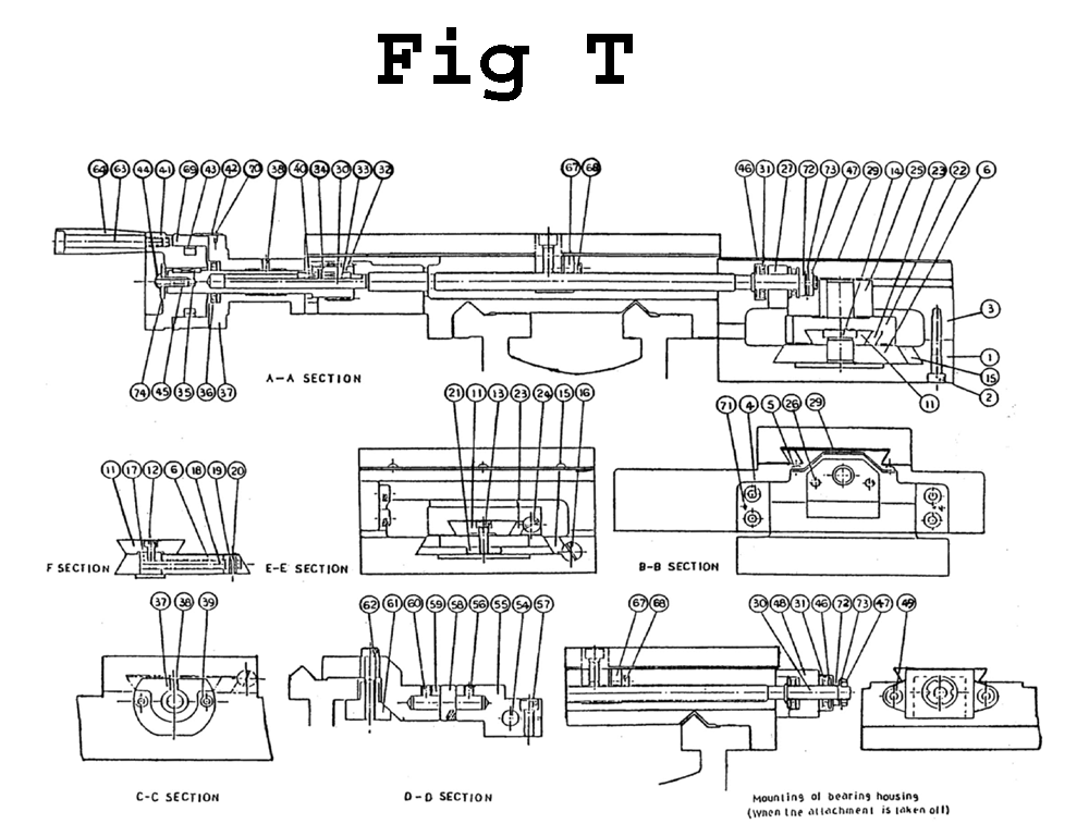 Fig-21 Diagram and Parts List for BDB-1340A 321112 Jet Lathe