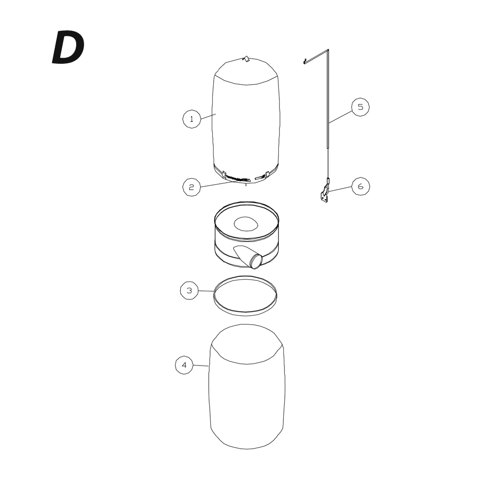 Fig-3 Diagram and Parts List for 710702K  Jet Dust Collector