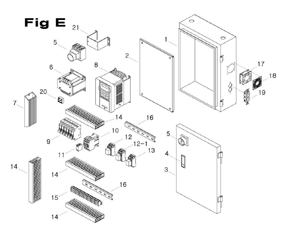 Fig-E Diagram and Parts List for 690602  Jet Mill