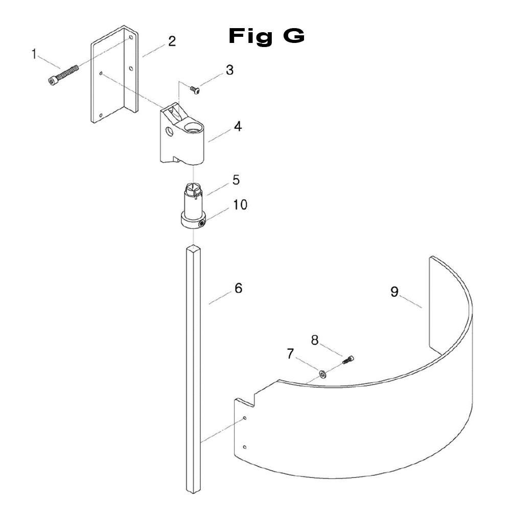Fig-8 Diagram and Parts List for 690020  Jet Mill