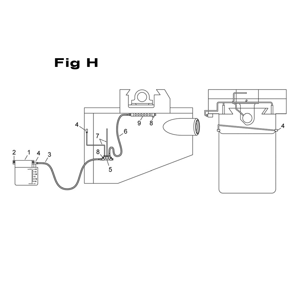 Fig-4 Diagram and Parts List for 698029  Jet Mill