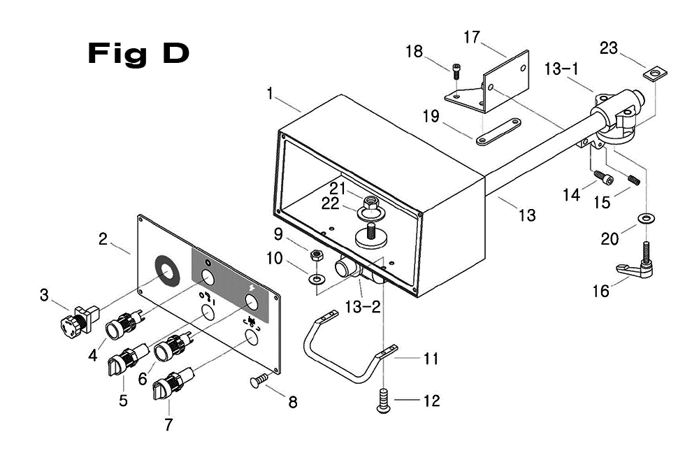 Fig-4 Diagram and Parts List for 698119  Jet Mill