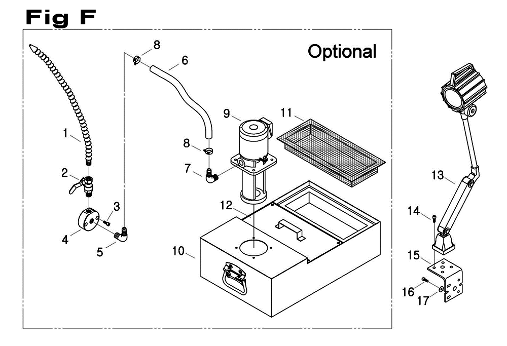 Fig-6 Diagram and Parts List for 698072  Jet Mill