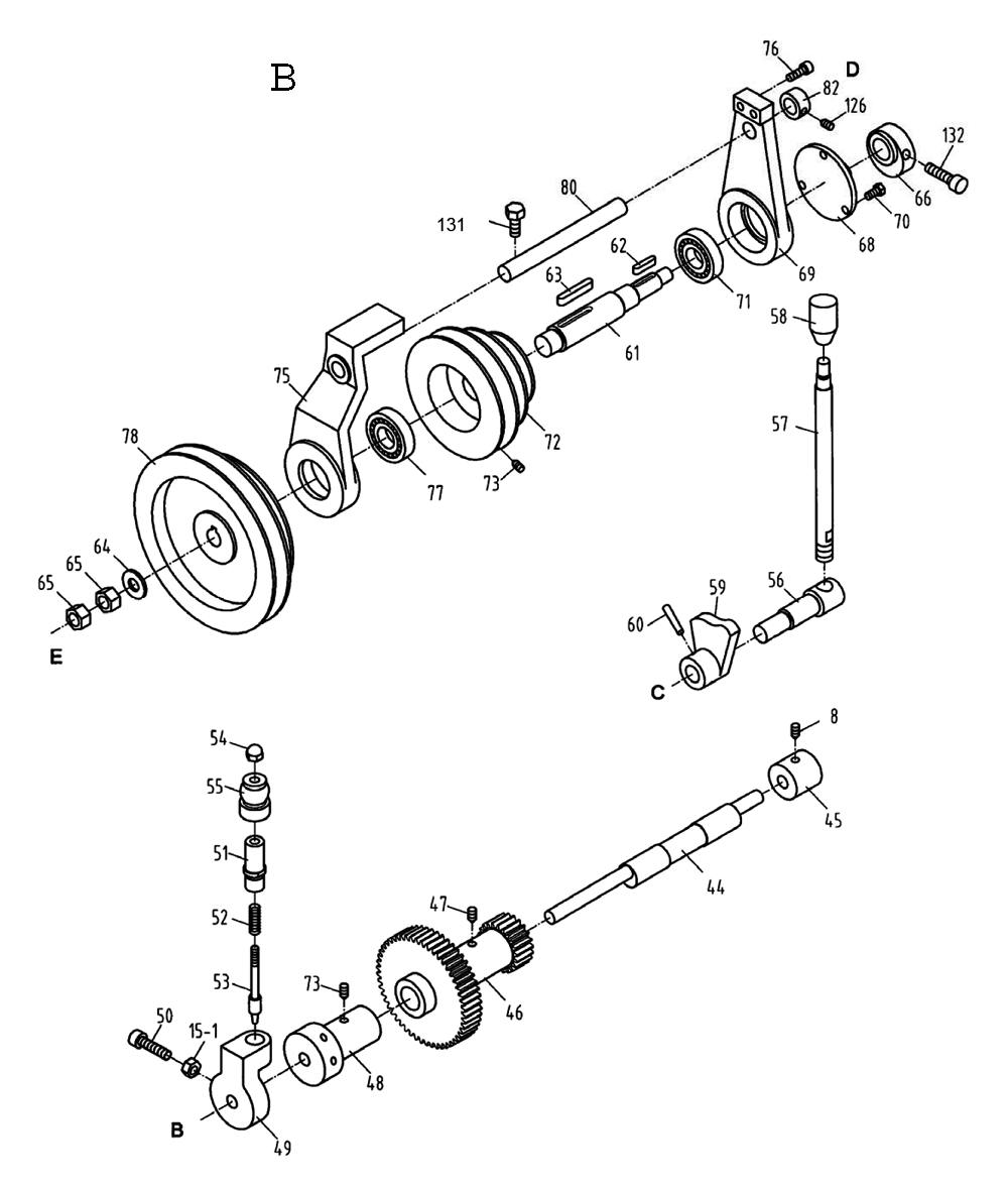 Fig-2 Diagram and Parts List for 321120  Jet Lathe