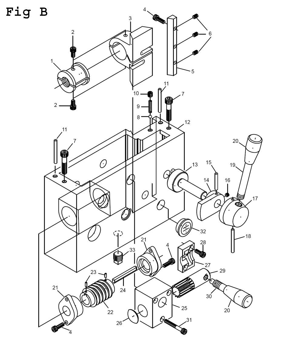 Fig-5 Diagram and Parts List for E-1340VS 892414 Jet Lathe