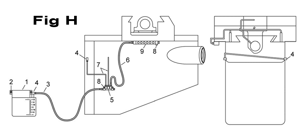 Fig-4 Diagram and Parts List for 698055  Jet Mill