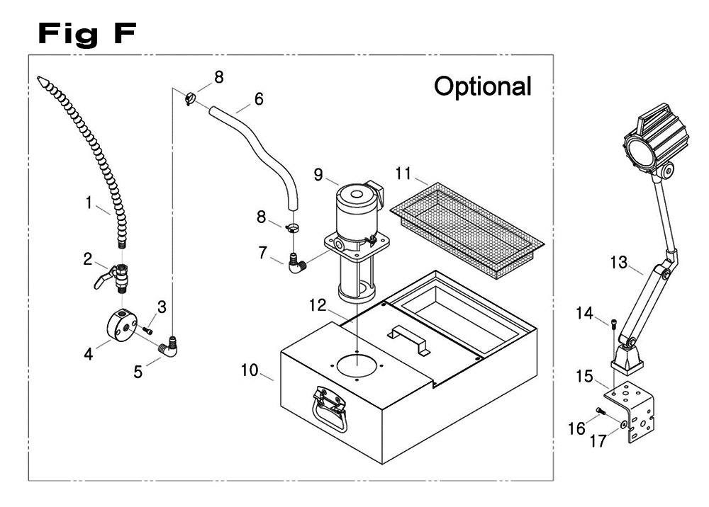 Fig-2 Diagram and Parts List for 698058  Jet Mill