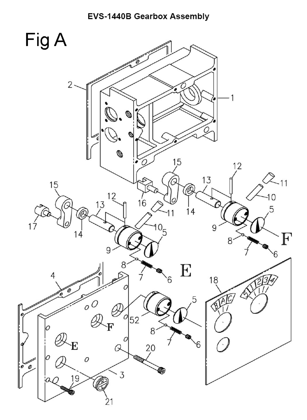 Fig-3 Diagram and Parts List for 311450  Jet Lathe