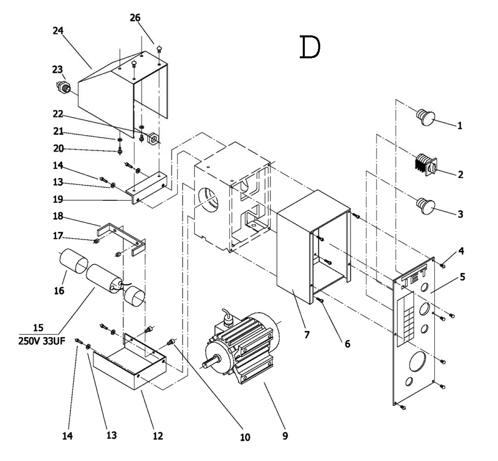 Fig-4 Diagram and Parts List for 321376  Jet Lathe