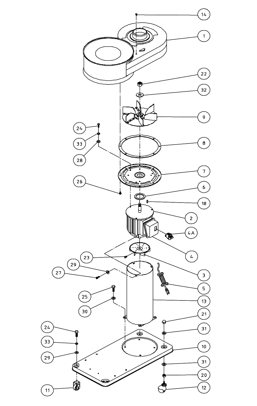 Fig-0 Diagram and Parts List for 708642CK  Jet Dust Collector
