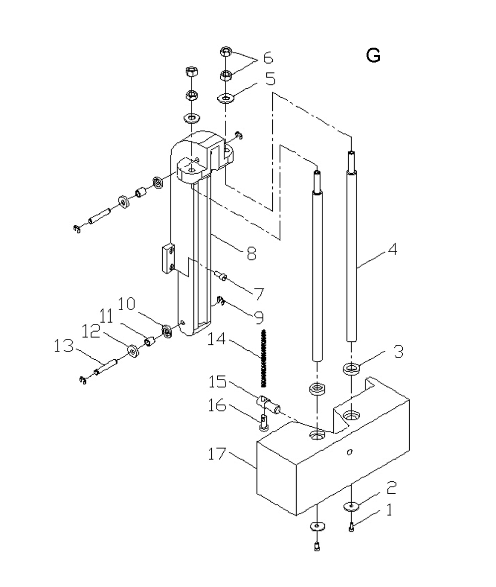 Fig-7 Diagram and Parts List for 320037  Jet Drill Press
