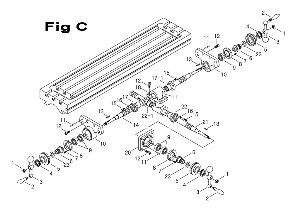 Fig-8 Diagram and Parts List for 698057  Jet Mill