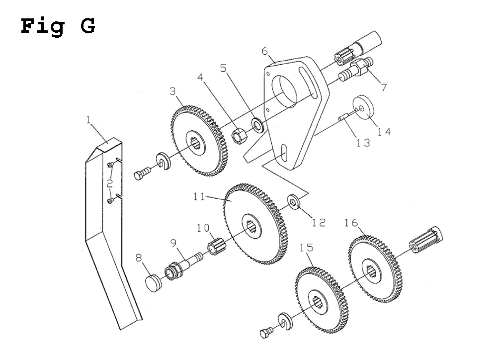 Fig-7 Diagram and Parts List for GH-26120ZH 321892 Jet Lathe