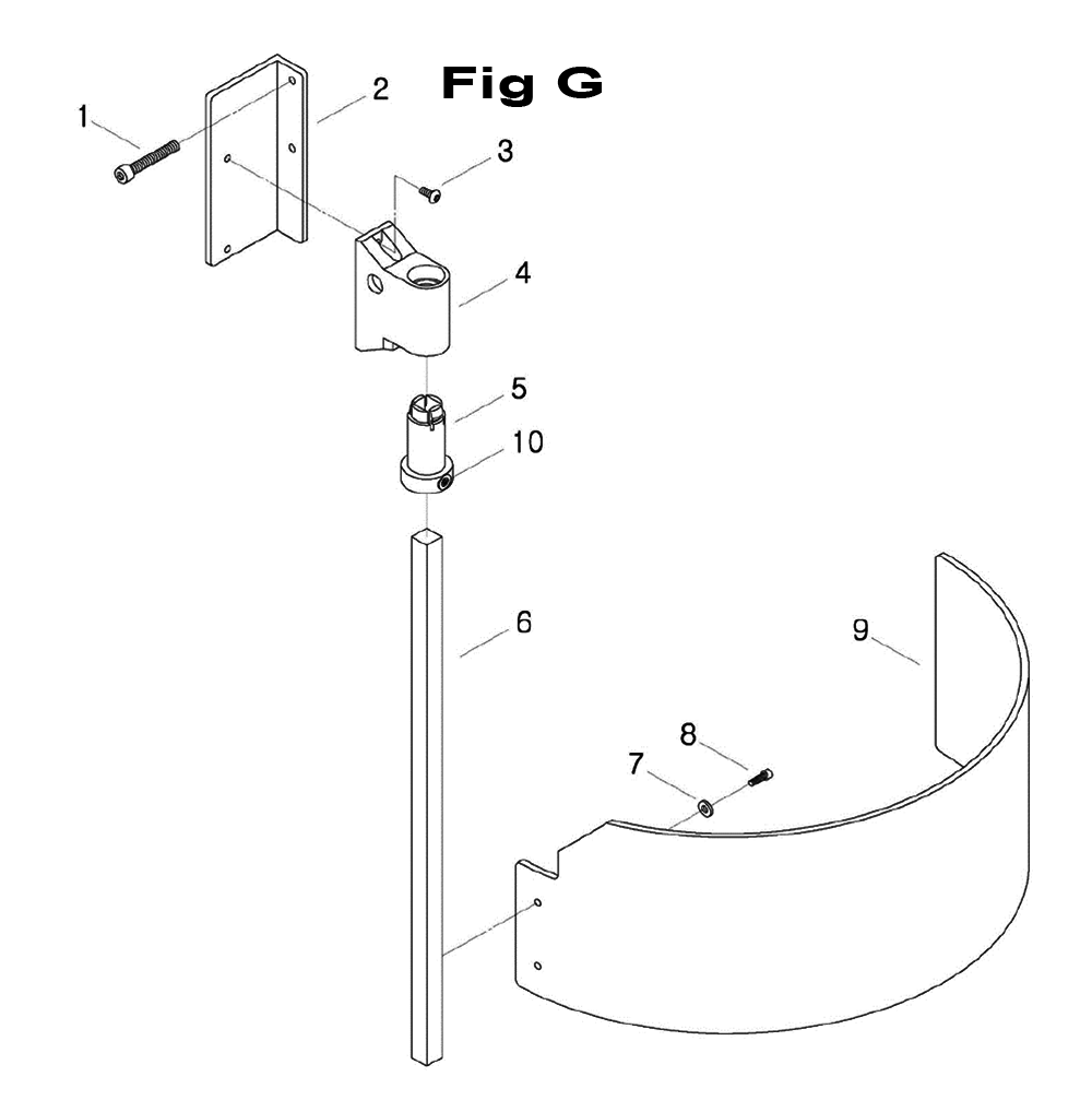 Fig-4 Diagram and Parts List for 698153  Jet Mill
