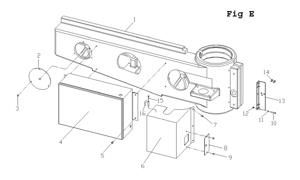 Fig-5 Diagram and Parts List for J-720R 320033 Jet Drill Press
