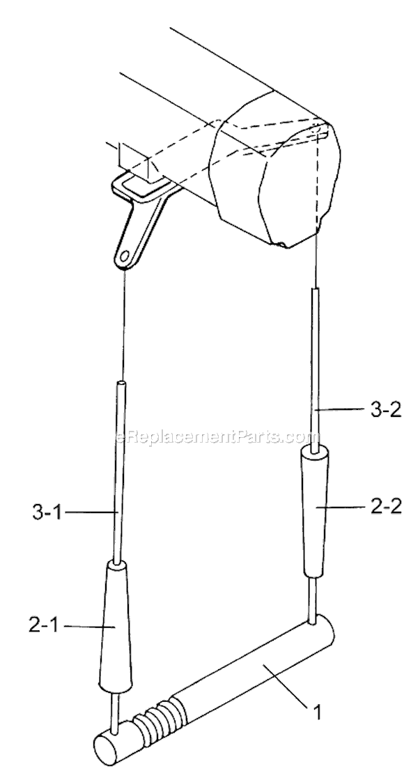 Page B Diagram and Parts List for AH-50C-10 105971 Jet Hoist & Winch