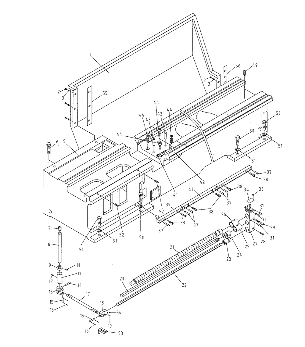 Fig-0 Diagram and Parts List for GH-26120ZH 321892 Jet Lathe