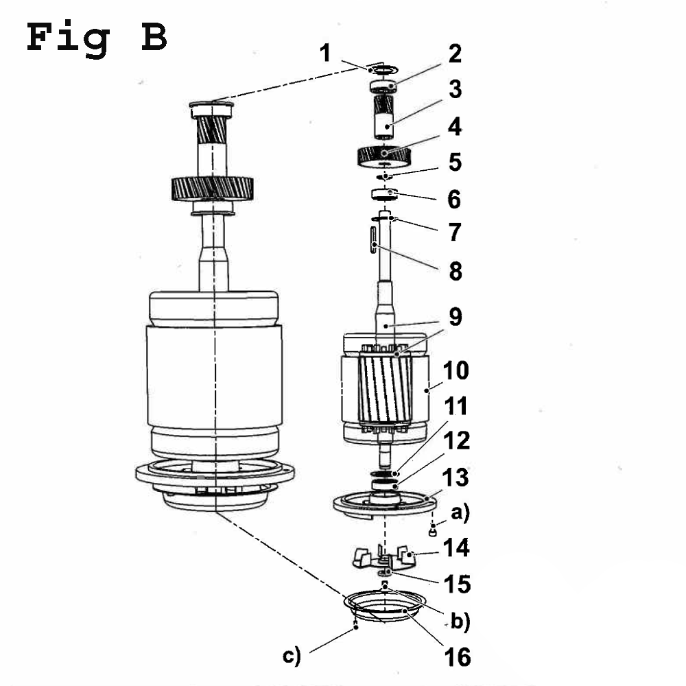 Fig-1 Diagram and Parts List for J-A3008M-PF2 354036 Jet Drill Press