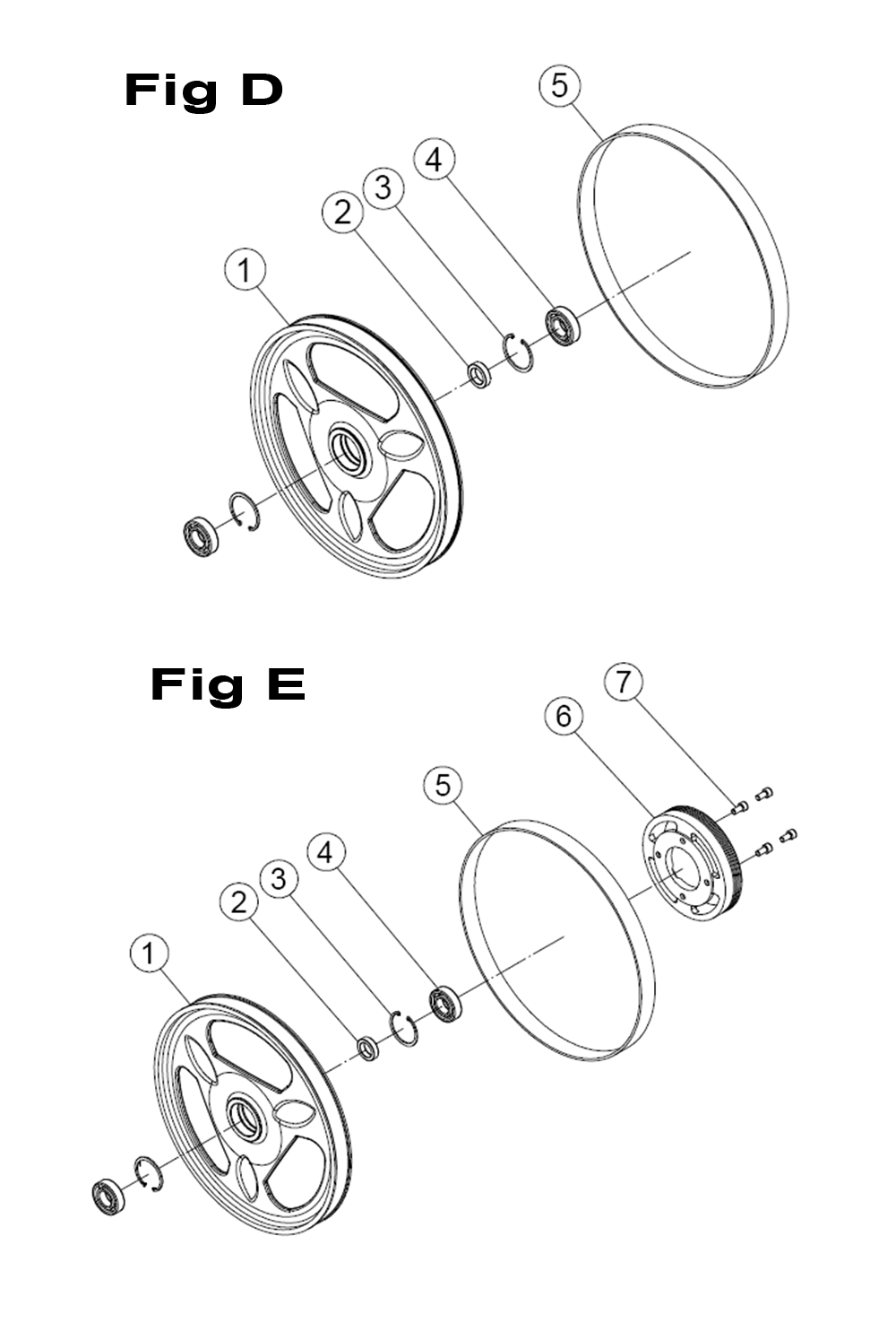 Fig-5 Diagram and Parts List for 714600  Jet Table Saw