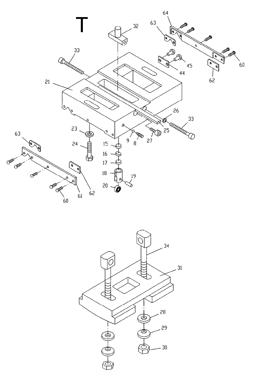 Fig-20 Diagram and Parts List for 321382  Jet Lathe