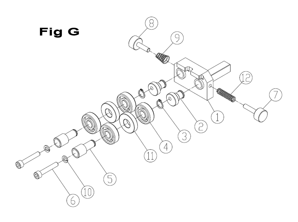 Fig-4 Diagram and Parts List for 714700  Jet Table Saw