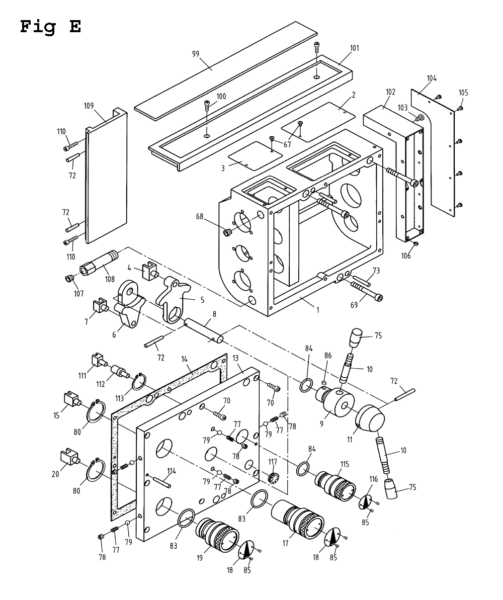 Fig-5 Diagram and Parts List for GHB-1340A 321103 Jet Lathe