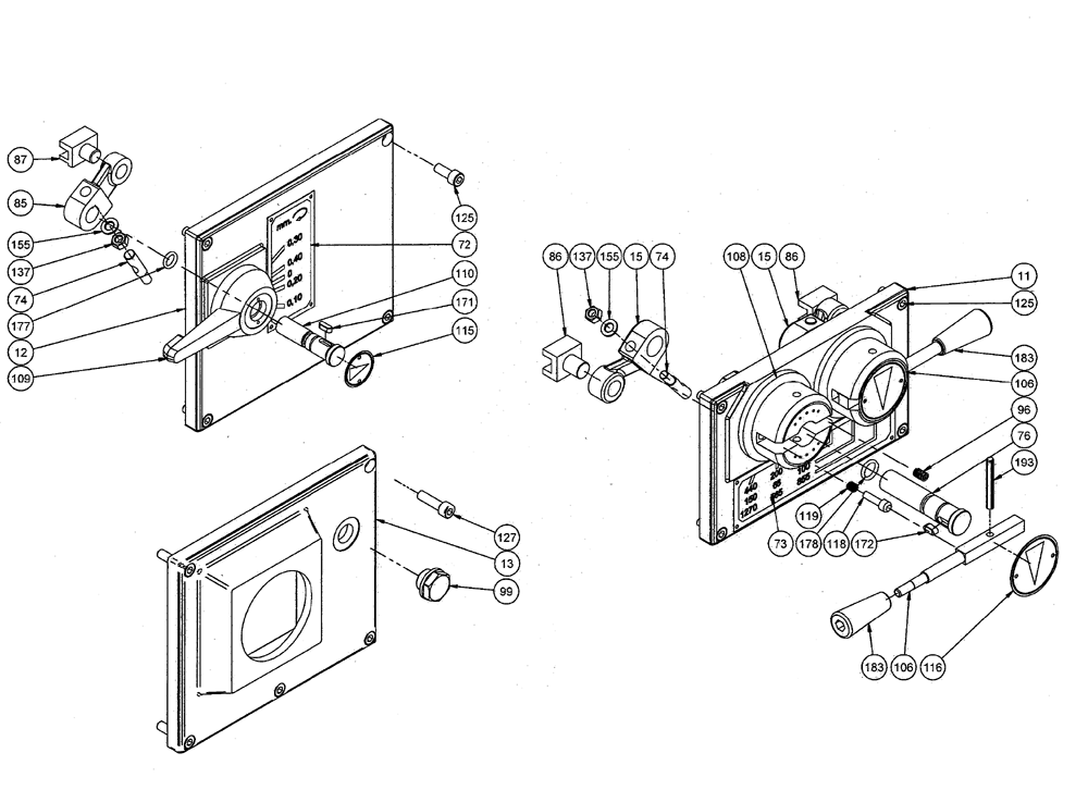Fig-3 Diagram and Parts List for J-2350 354052 Jet Drill Press