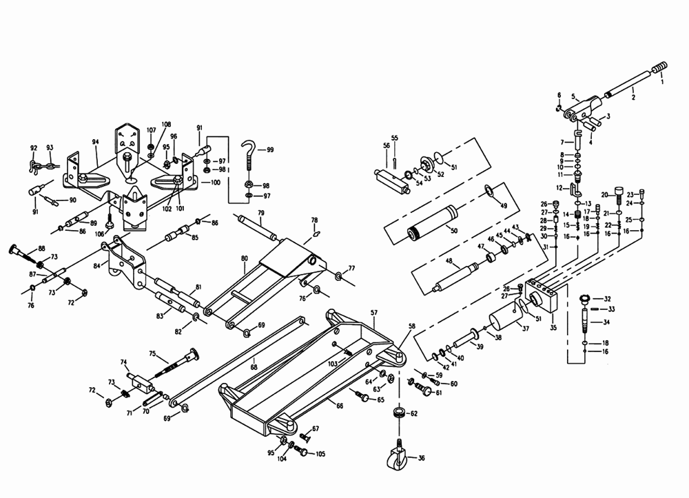 Page 1 Diagram and Parts List for 450077  Jet Jack