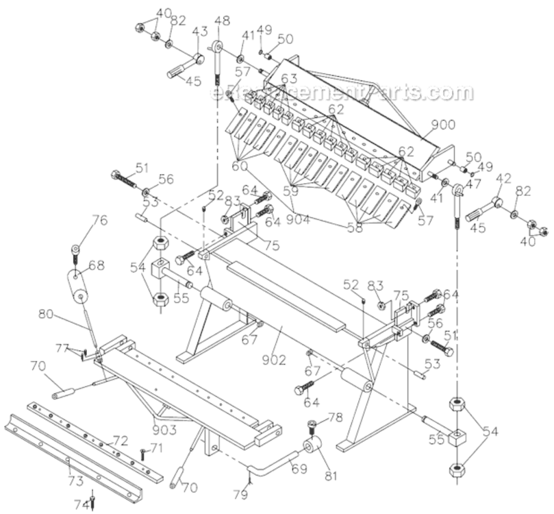 Page A Diagram and Parts List for BP-2248H 752116 Jet Brake & Press