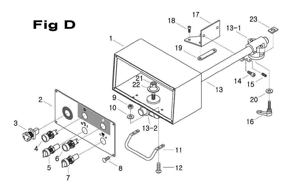 Fig-1 Diagram and Parts List for 698066  Jet Mill