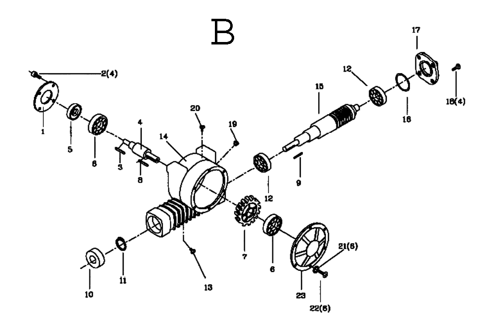 Fig-2 Diagram and Parts List for 414471  Jet Table Saw