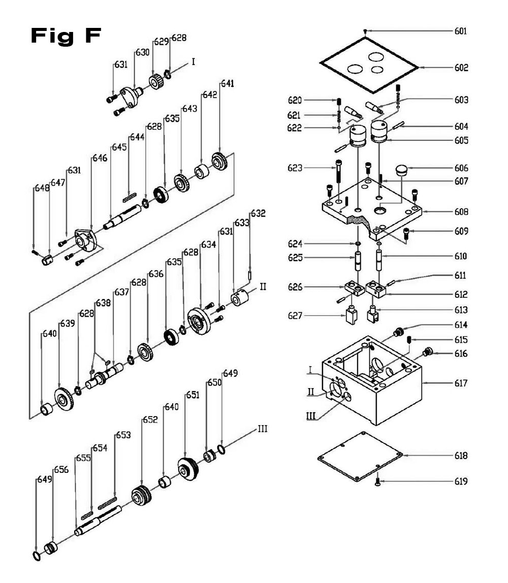 Fig-2 Diagram and Parts List for 321379  Jet Lathe