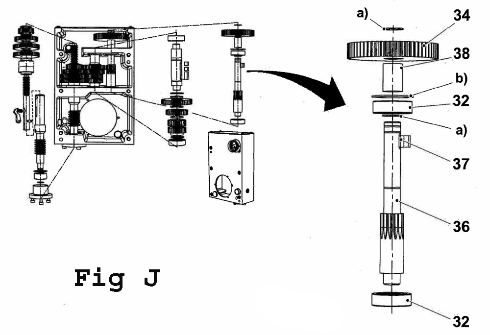 Fig-3 Diagram and Parts List for J-A3008M-PF2 354036 Jet Drill Press