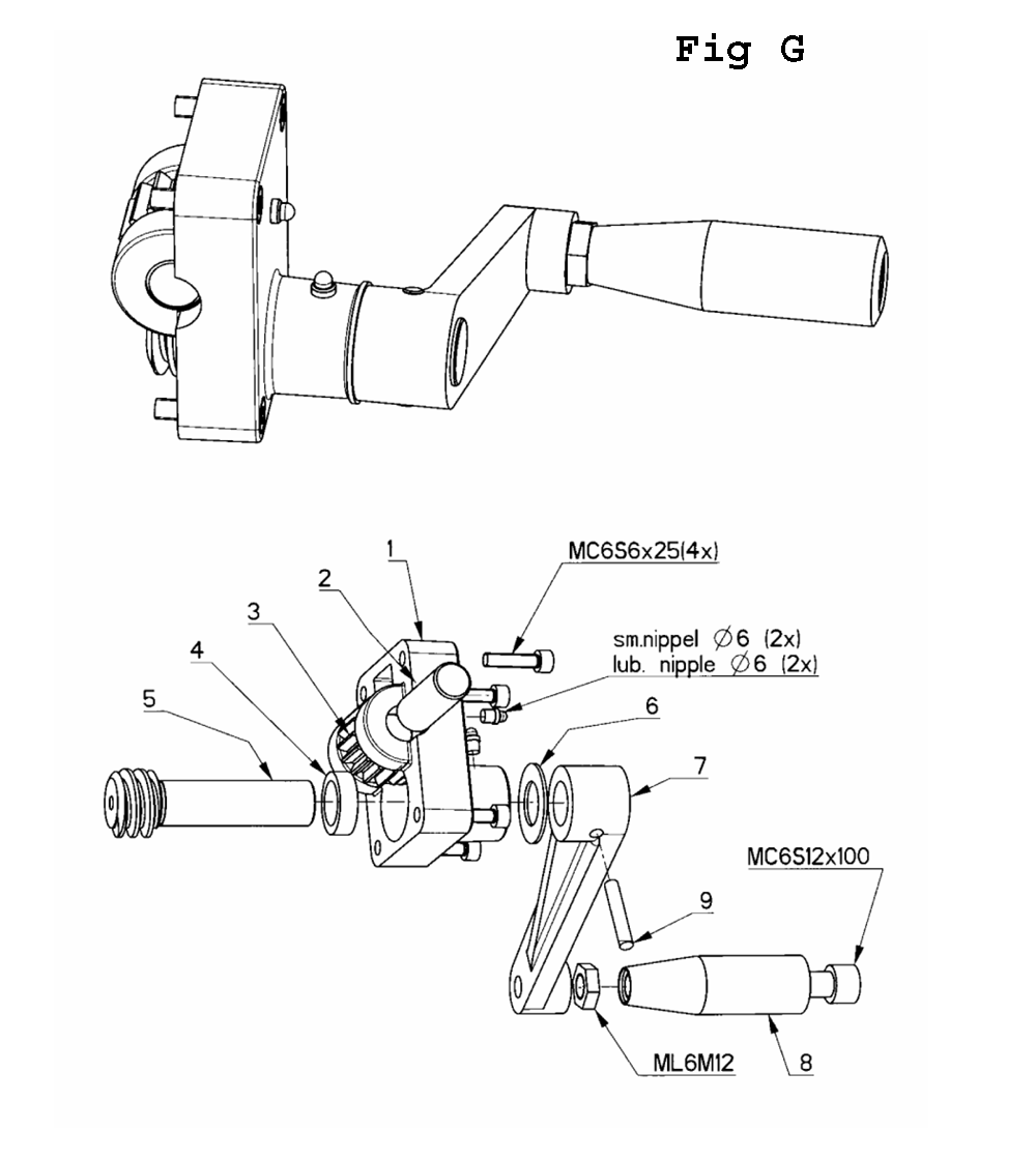 Fig-4 Diagram and Parts List for J-A2608-1 354027 Jet Drill Press