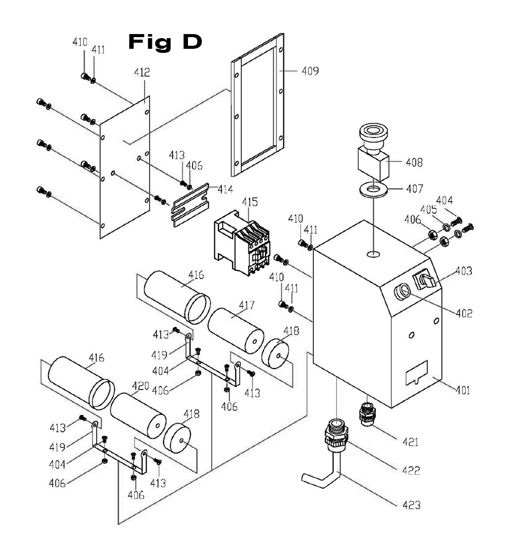 Fig-1 Diagram and Parts List for 321379  Jet Lathe
