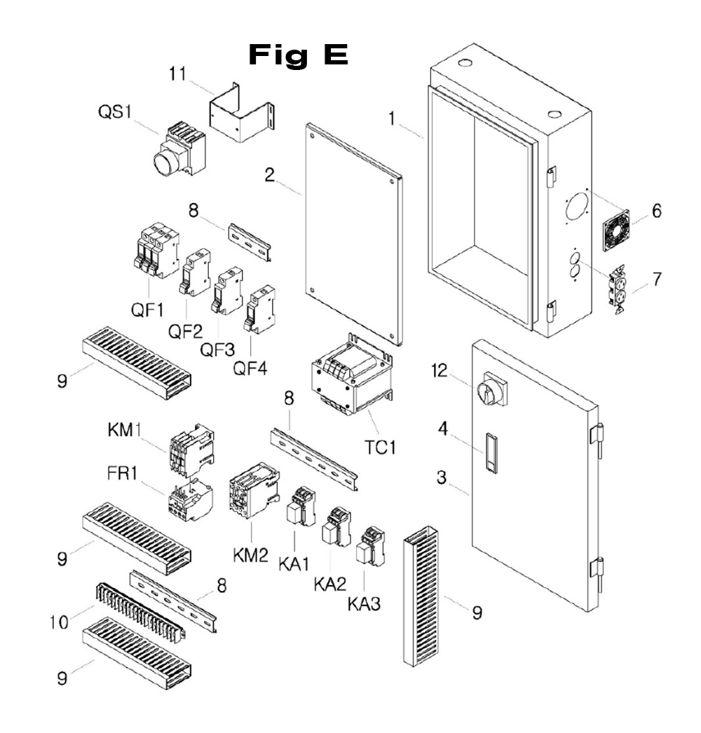 Fig-3 Diagram and Parts List for 698051  Jet Mill