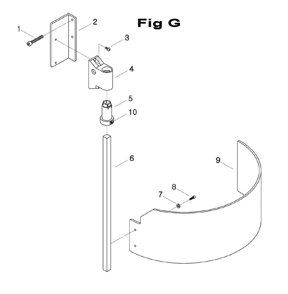 Fig-8 Diagram and Parts List for 690676  Jet Mill