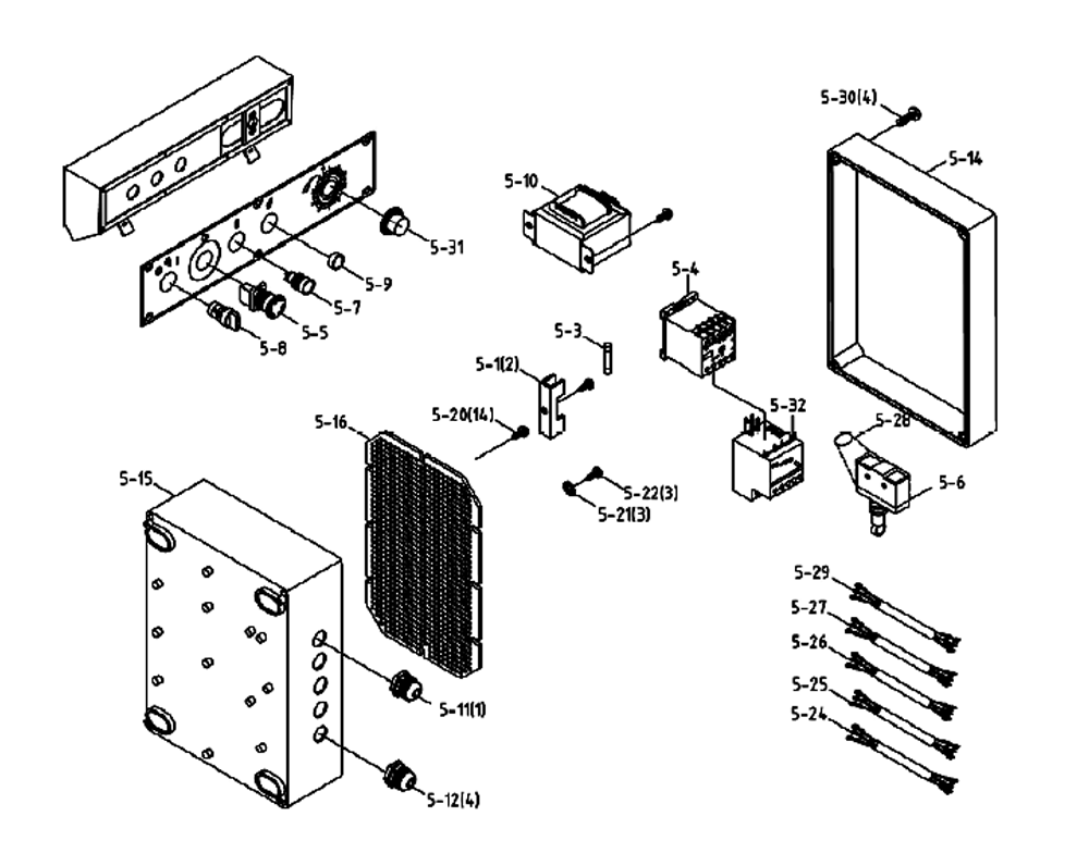 Fig-2 Diagram and Parts List for 414450  Jet Table Saw