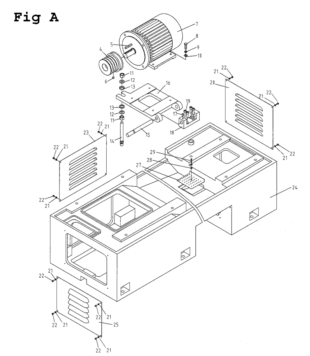 Fig-1 Diagram and Parts List for GH-26120ZH 321892 Jet Lathe