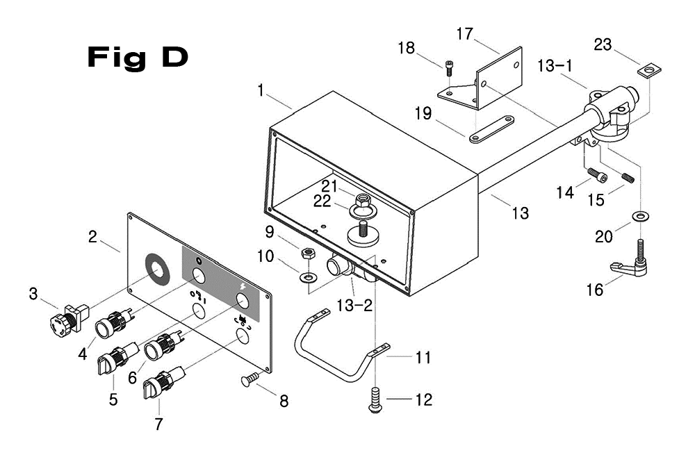 Fig-3 Diagram and Parts List for 698146  Jet Mill