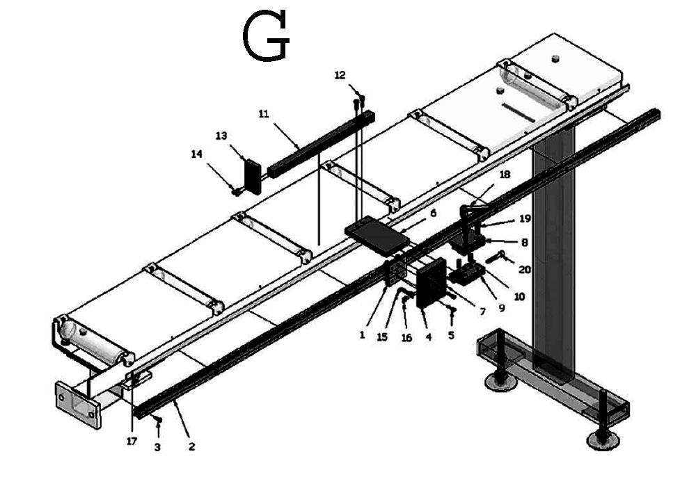 Fig-7 Diagram and Parts List for 414217K  Jet Table Saw