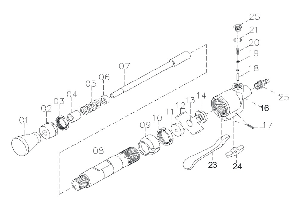 Fig-0 Diagram and Parts List for 550602  Jet Sander