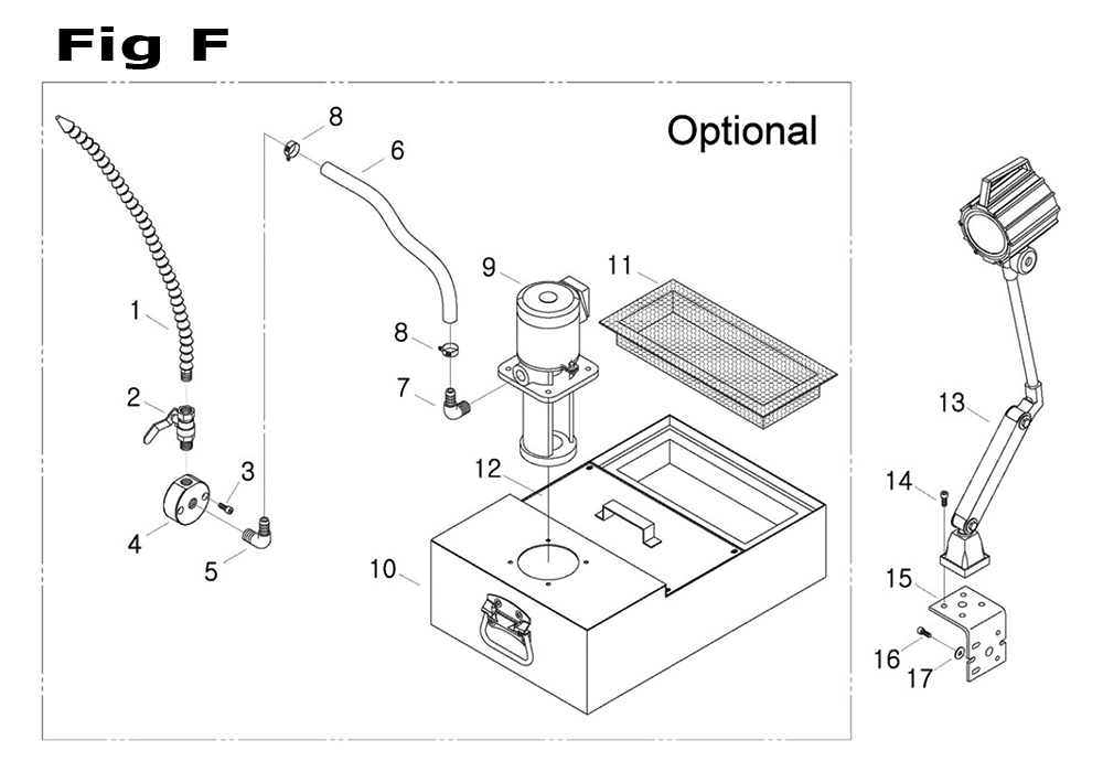 Fig-6 Diagram and Parts List for 698129  Jet Mill