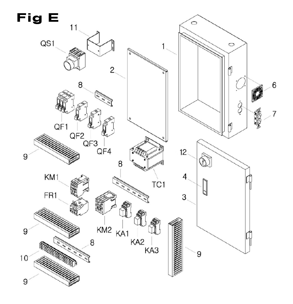 Fig-6 Diagram and Parts List for 698057  Jet Mill