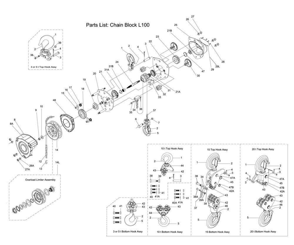 Fig-0 Diagram and Parts List for L-100-250WO-10 101200 Jet Miscellaneous
