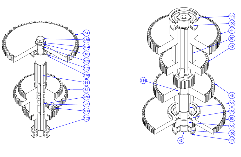 Fig-12 Diagram and Parts List for J-2360 354051 Jet Drill Press