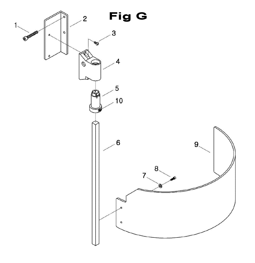 Fig-2 Diagram and Parts List for 698144  Jet Mill